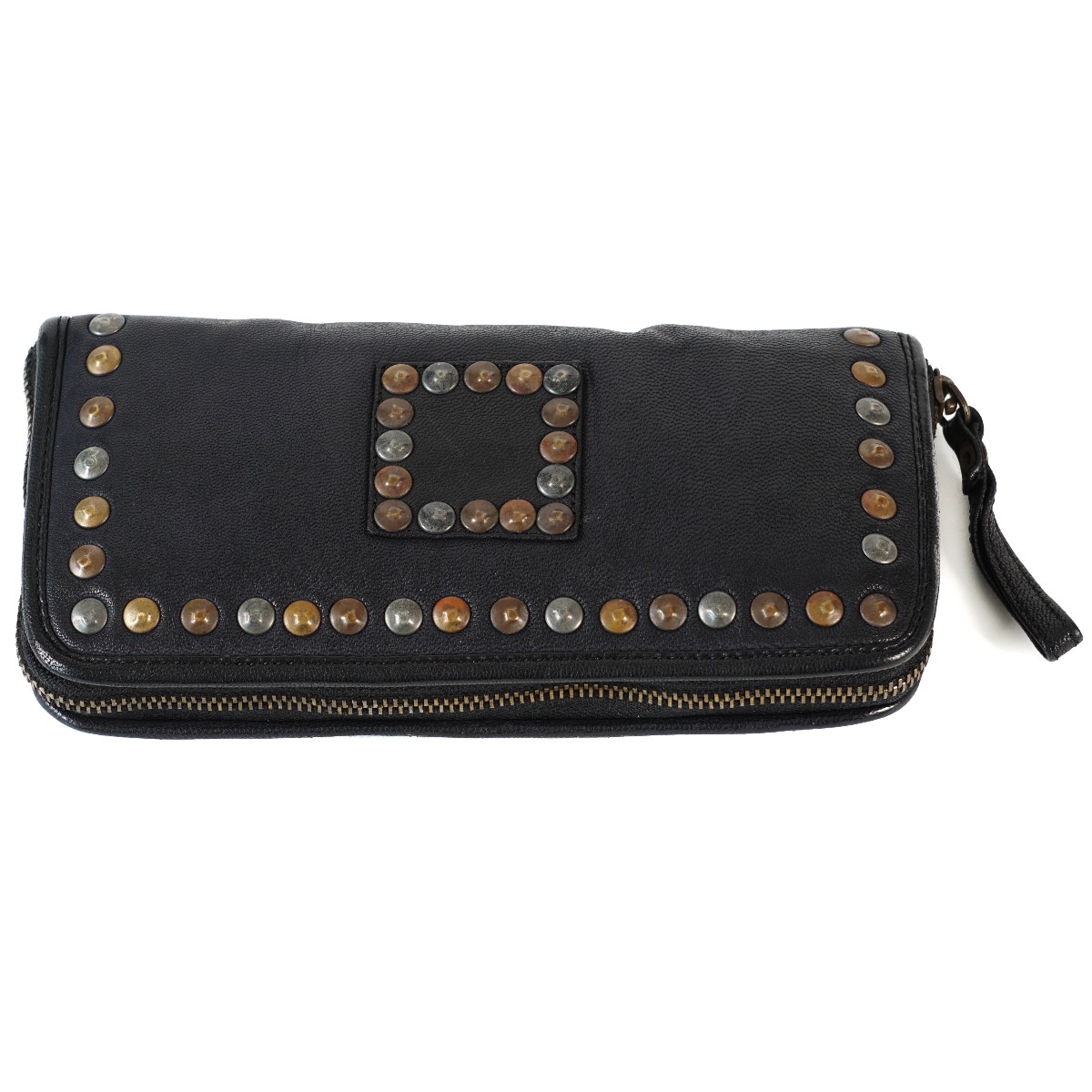 Leather wallet black color